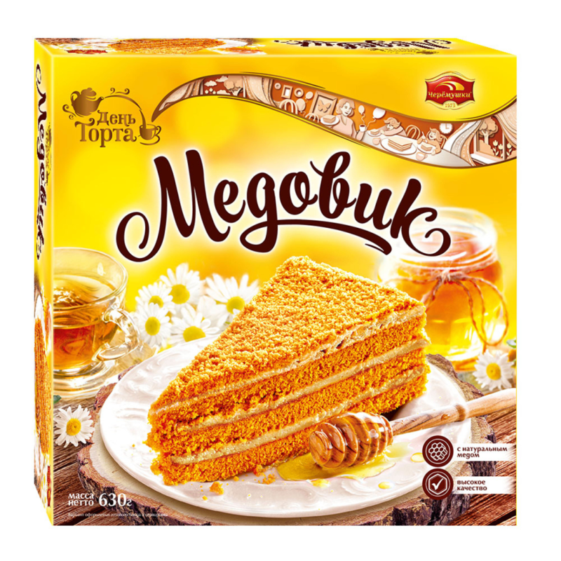 ТОРТ Медовик 630гр/6шт(ЧР)