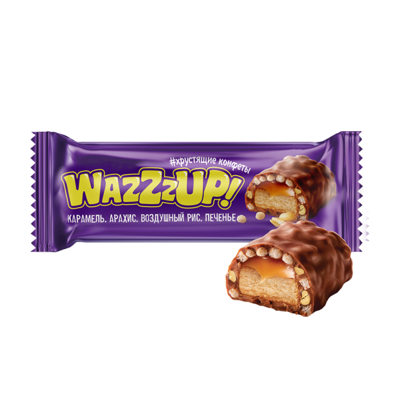 КОН Wazzzup печенье и карамель с арах и возд рис 3*1кг(НК)