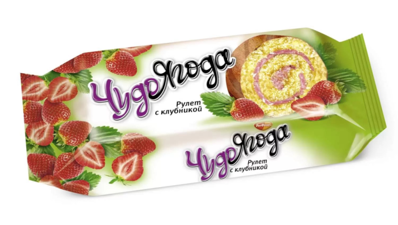 РУЛЕТ Чудо ягода клубника 200гр/15шт(ОК)