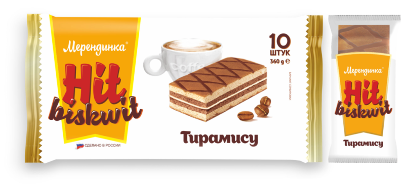 ПИРОЖНОЕ Мерендинки тирамису 360гр/9шт(ОК)