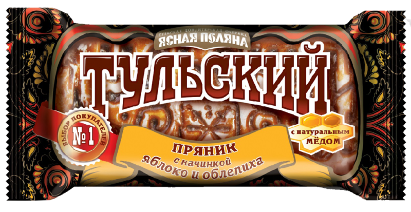 ПРЯНИКИ фас Тульский яблоко облепиха 130гр/24шт(ОК)