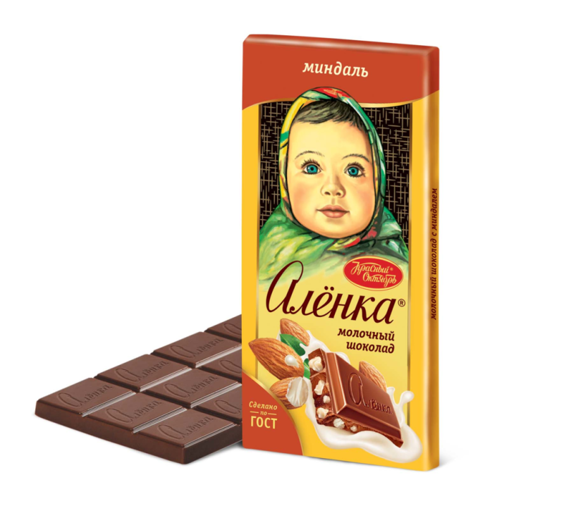 ШОК Аленка миндаль 75гр/96шт(ОК)