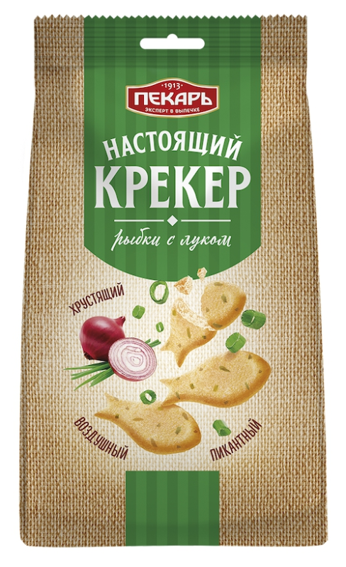 КРЕКЕР фас Рыбки с луком 220гр/14шт(СЛ)