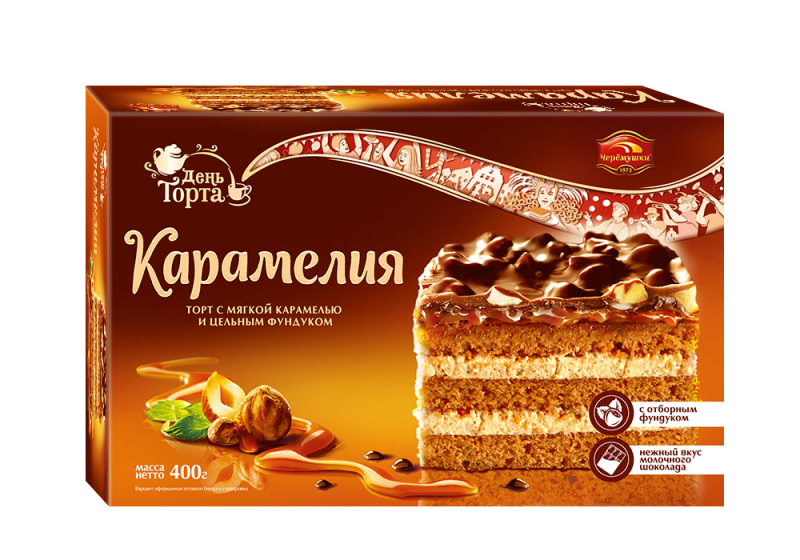 ТОРТ Карамелия new 400гр/6шт(ЧР)