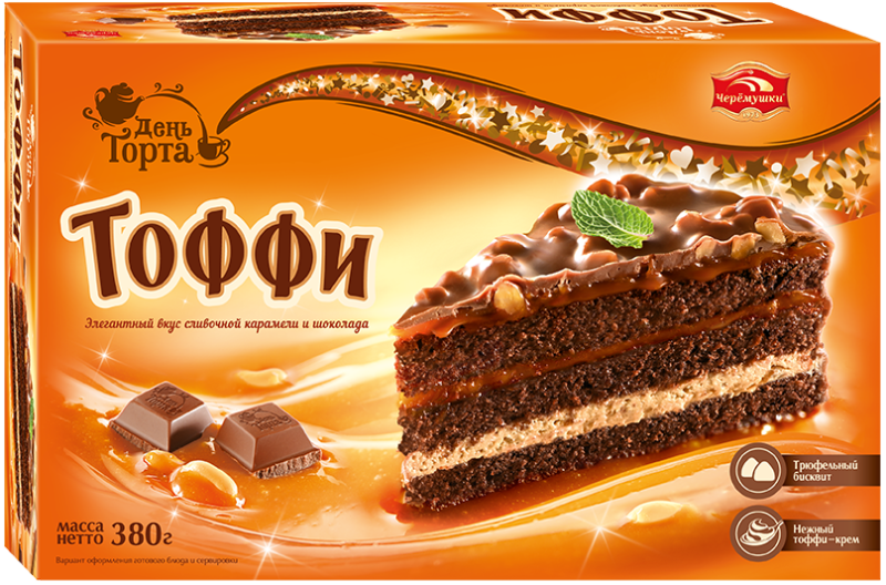 ТОРТ Тоффи 380гр/6шт(ЧР)