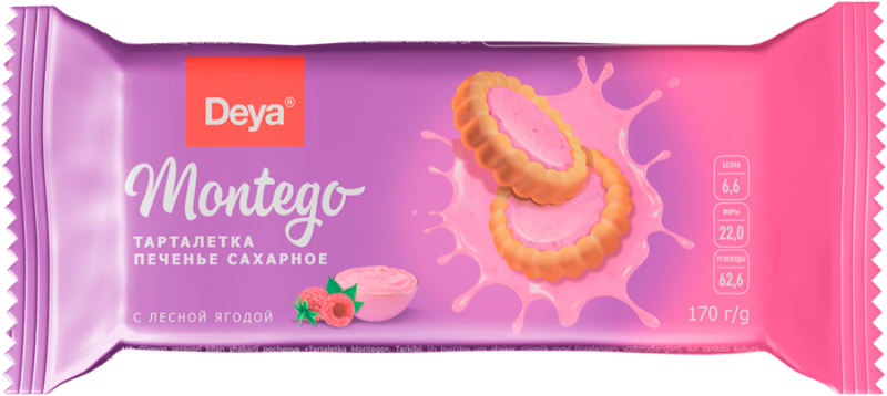 ПЕЧ фас Тарталетка Montego лесные ягоды 170гр/15шт(ДЕ)