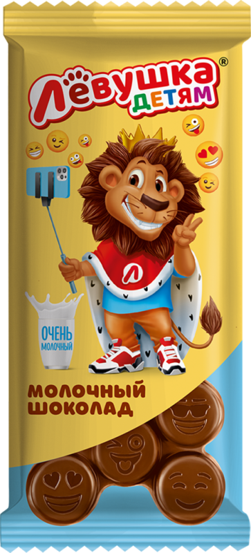 ШОК Лёвушка детям молочный 85гр/14шт(СЛ)