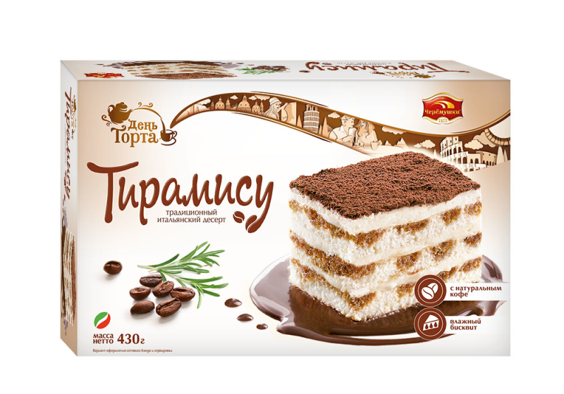 ТОРТ Тирамису 430гр/6шт(ЧР)