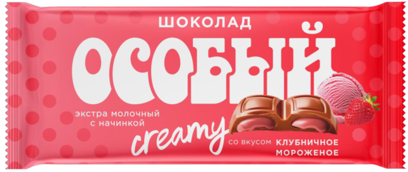 ШОК Особый Creamy клубничное мороженое 82гр/12шт(СЛ)