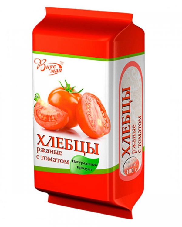 ХЛЕБЦЫ ржаные с томатом 100гр/24шт(ВК)