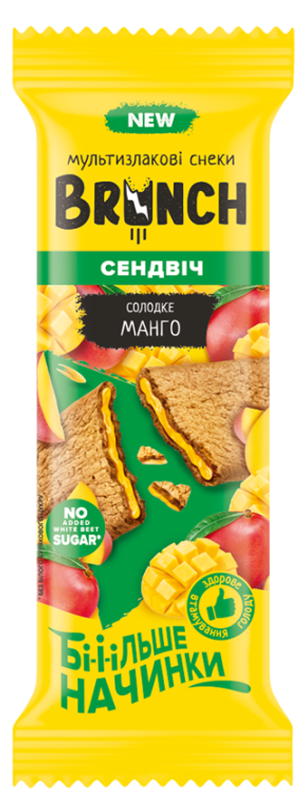 СНЭКИ фас Brunch сэндвич сладкое манго 56гр/28шт(АК)