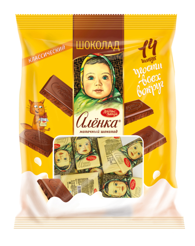 ШОК фас Аленка молочный 210гр/10шт(ОК)