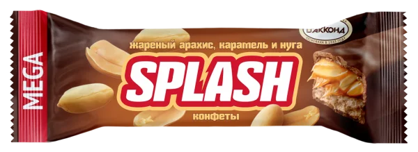 КОН Splash жареный арахис, карамель и нуга МЕГА 4кг(АО)