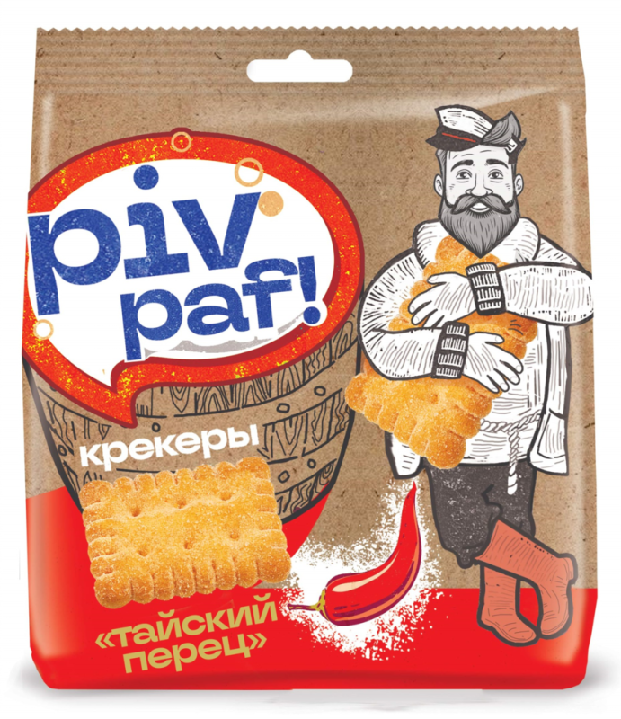 КРЕКЕР фас Пив паф mini со вкусом тайского перца 150гр/10шт(БГ)