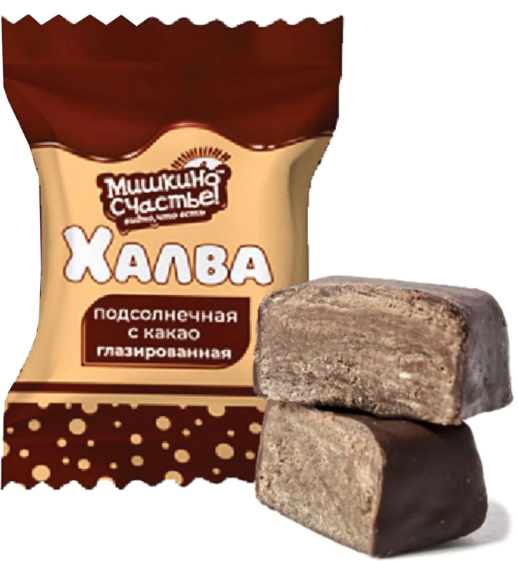КОН Халва подсолнечная с какао глаз 3*1кг(МС)