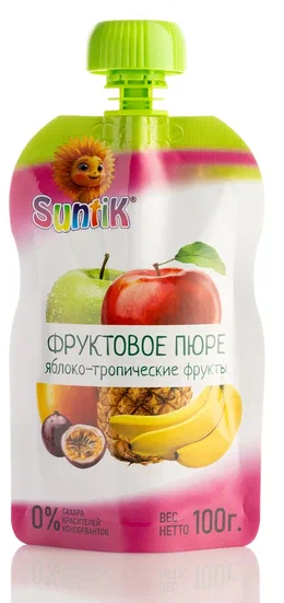БАК Suntik фрукт пюре 100 тропик фрукты 80шт(ЛР)