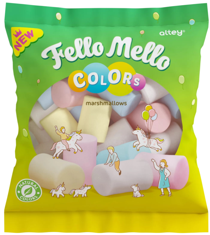 МАРШМЕЛЛОУ фас Fello Mello цветные 85гр/20шт(АЛ)
