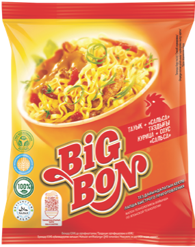 ББ 75 Лапша кур и соус сальса 48шт(МВ)