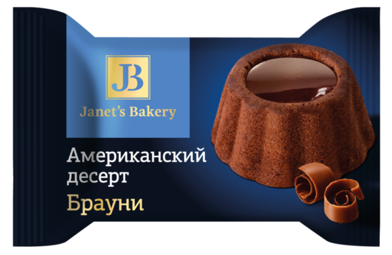 КОН десерт Janets Bakery американский Брауни 8*0,5кг(СЛ)