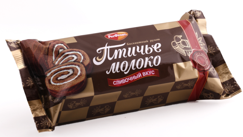 РУЛЕТ Птичье молоко слив вкус 200гр/15шт(ОК)