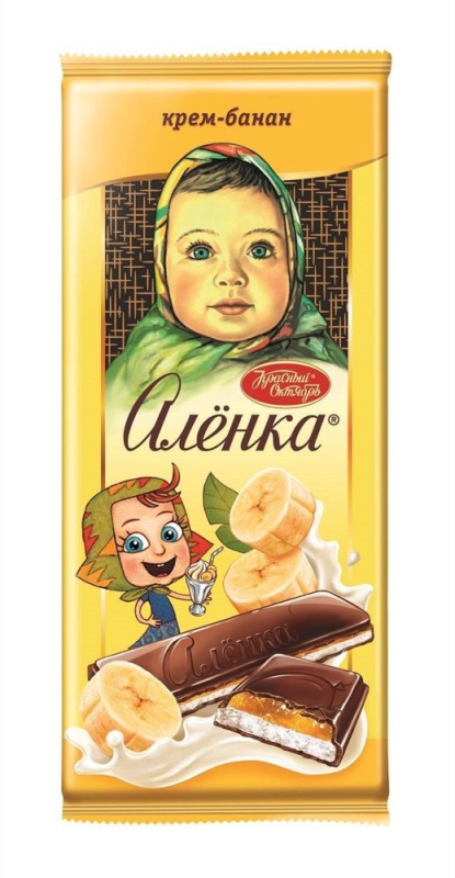 ШОК Аленка нач крем банан 87гр/10шт(ОК)