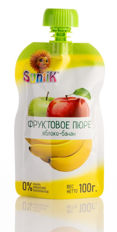 БАК Suntik фрукт пюре 100 банан 80шт(ЛР)