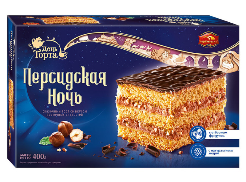 ТОРТ Персидская ночь 400гр/6шт(ЧР)
