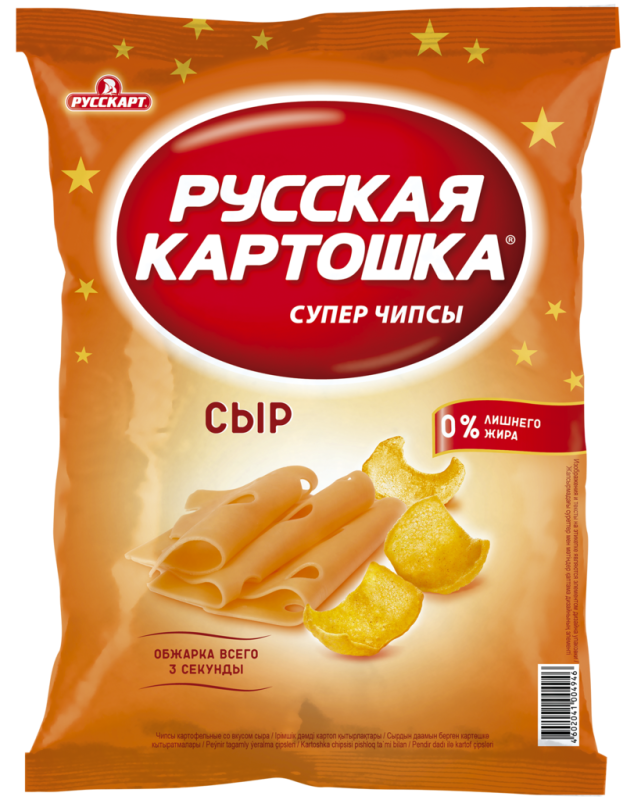 ЧИПСЫ фас Русская Картошка сыр 140гр/9шт(РС)