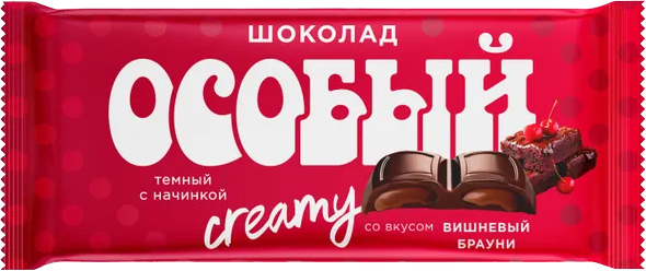 ШОК Особый темный с нач вишневый брауни 82гр/12шт(СЛ)