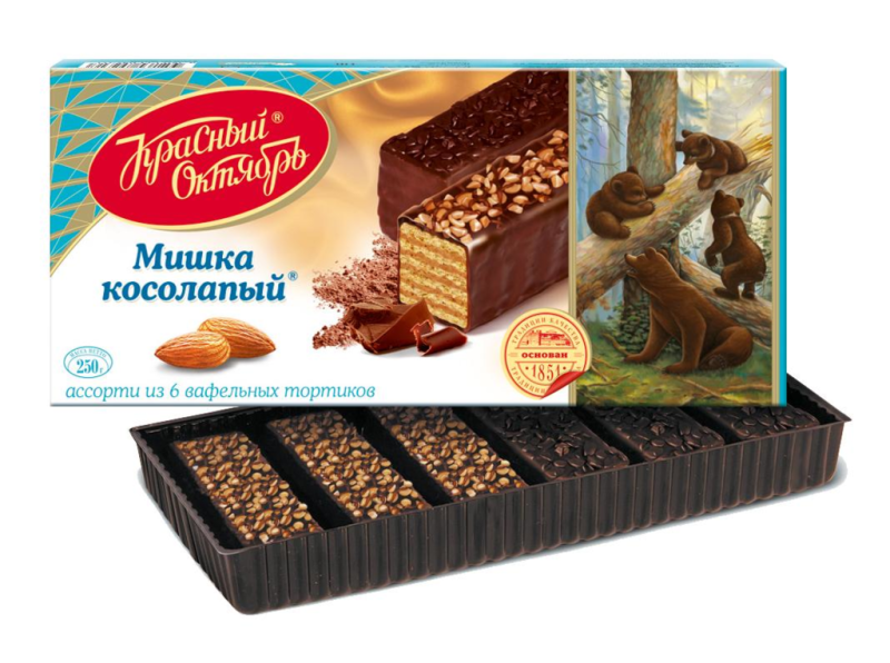 ТОРТ ваф Мишка косолапый 220гр/6шт(ОК)