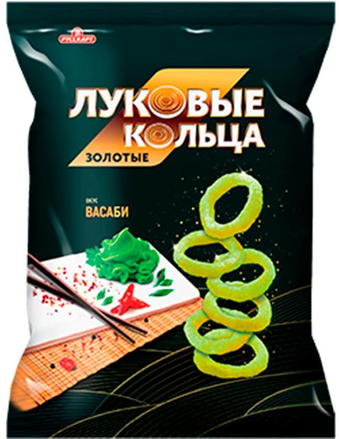 СНЭКИ Золотые луковые кольца васаби 90р/10шт(РС)