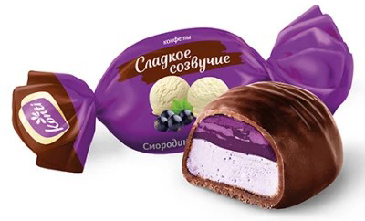 КОН Сладкое созвучие смородина с пломбиром 4*1кг(КН)