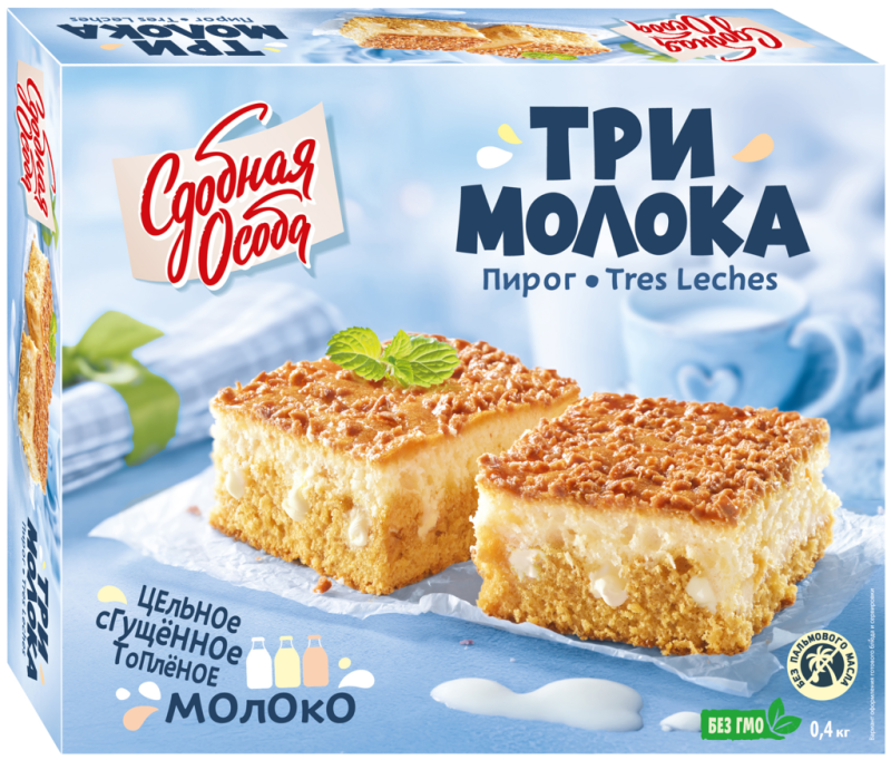 ПИРОГ Три молока 400гр/6шт(ЧР)