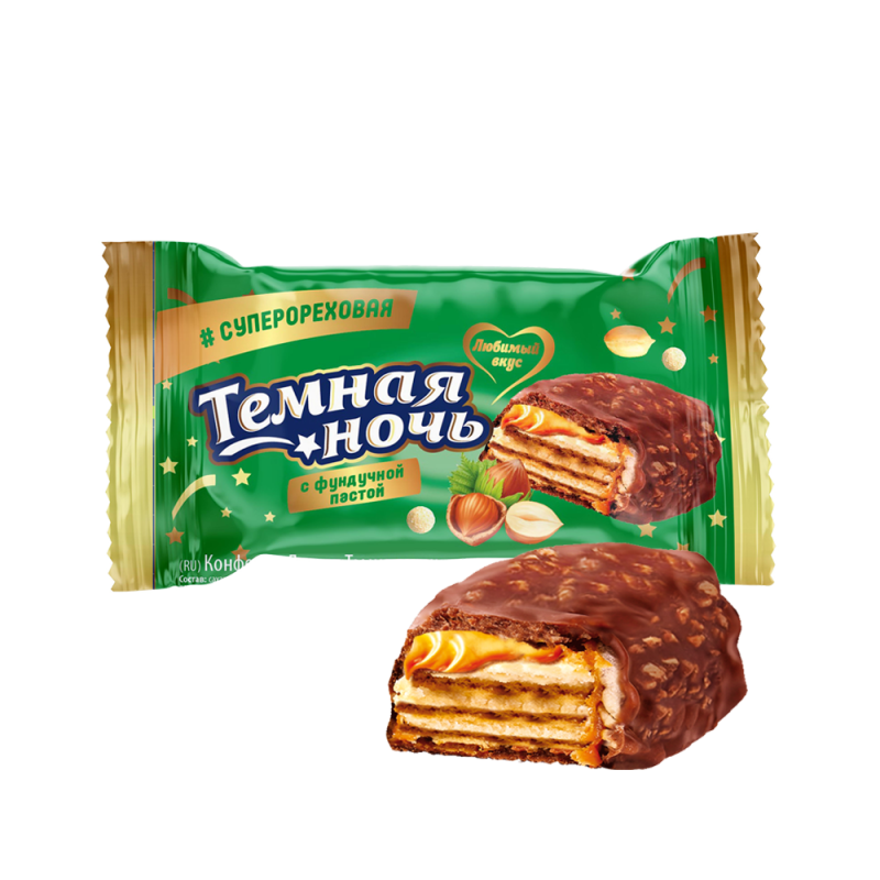 КОН десерт Темная ночь с фундучной пастой 3кг(НК)