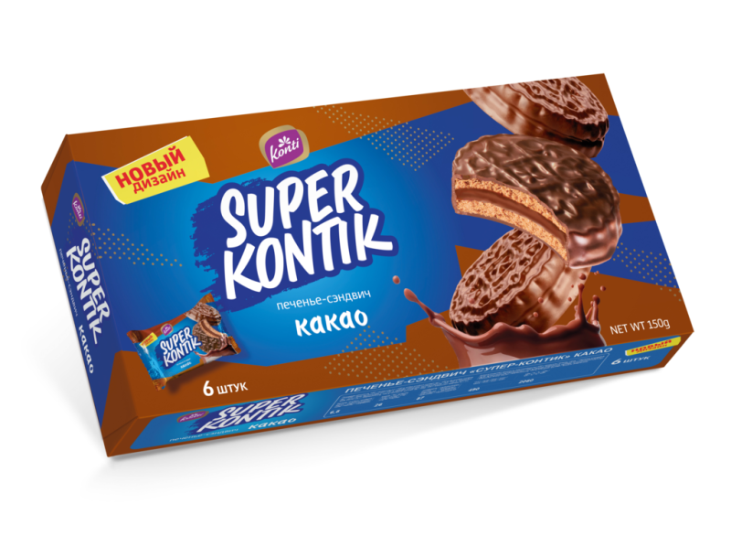 НАБ Супер-Контик какао 150гр/8шт(КН)