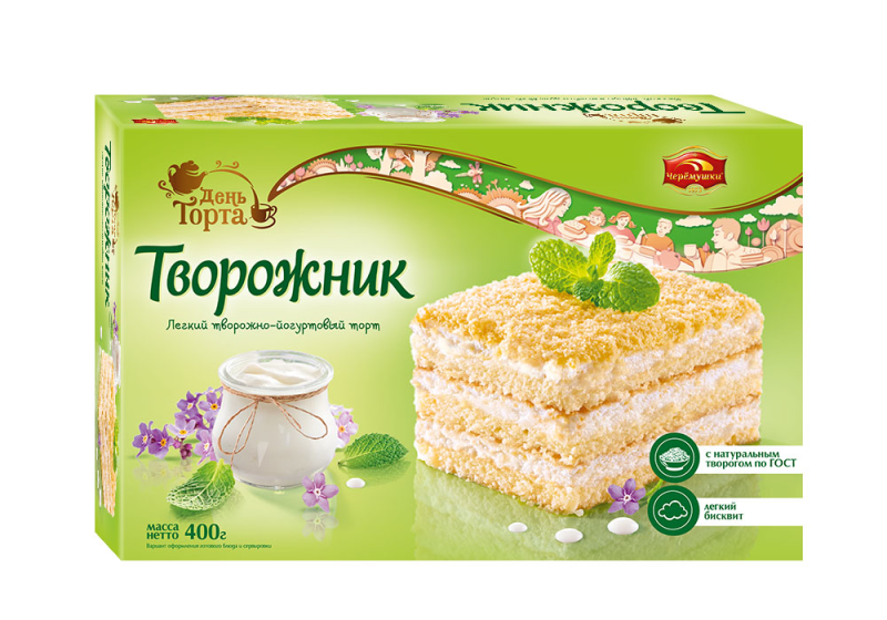ТОРТ Творожник new 400гр/6шт(ЧР)