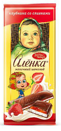 ШОК Аленка нач клубника со сливками 87гр/10шт(ОК)