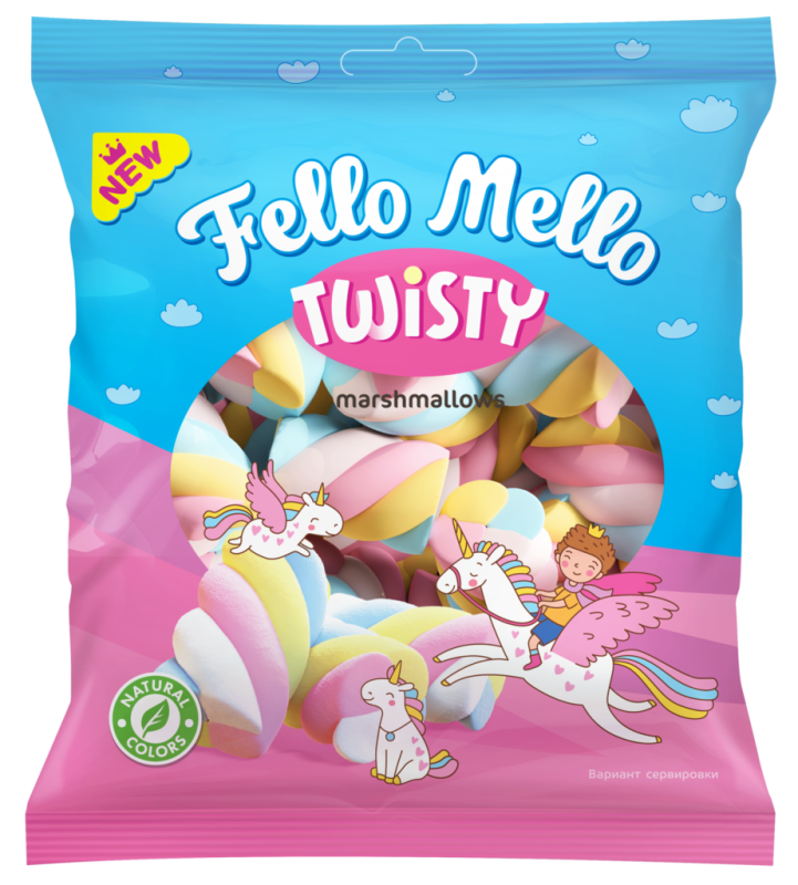 МАРШМЕЛЛОУ фас Fello Mello косичка 85гр/20шт(АЛ)