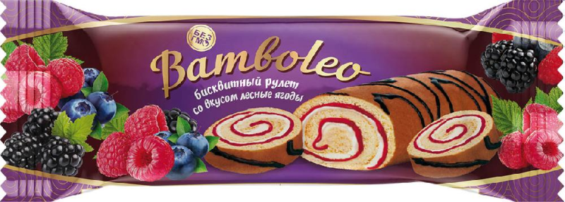 РУЛЕТ Со вкусом лесной ягоды 145г/18 шт(НК)