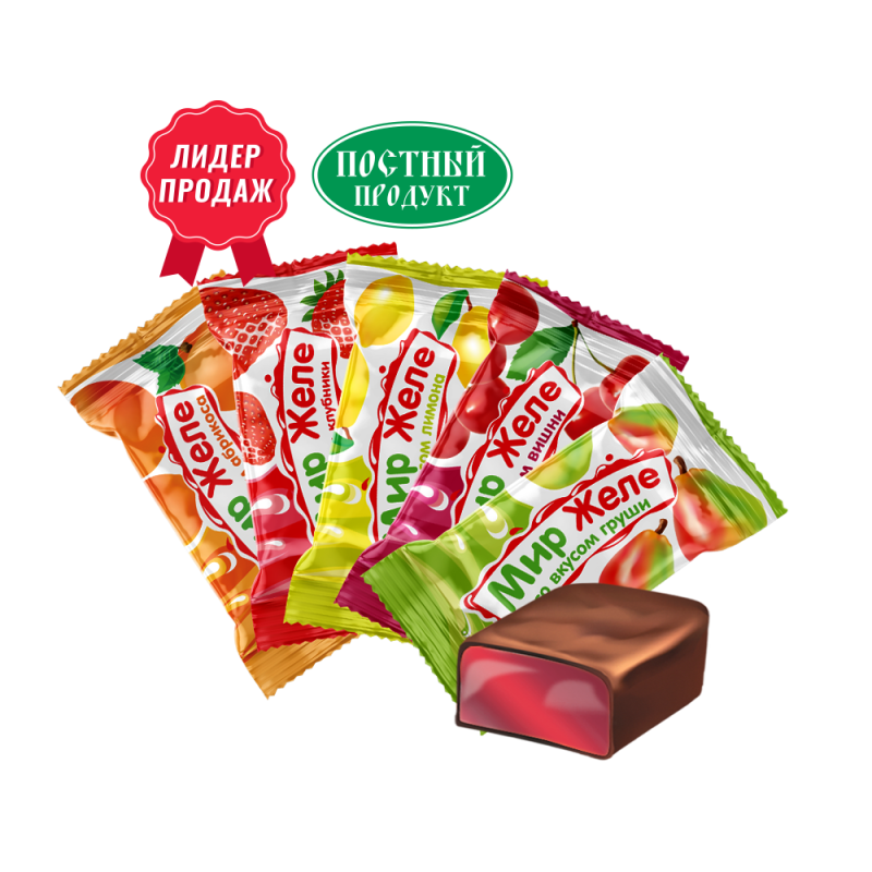 КОН Мир желе микс 4*1кг(НК)