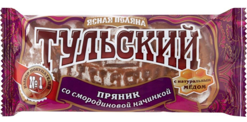 ПРЯНИКИ фас Тульский смородина 130гр/24шт(ОК)