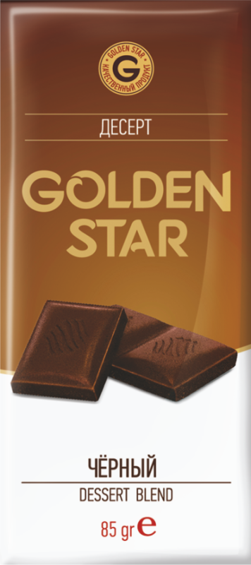 ШОК Dessert Golden Star черный 85гр/30шт(МЛ)