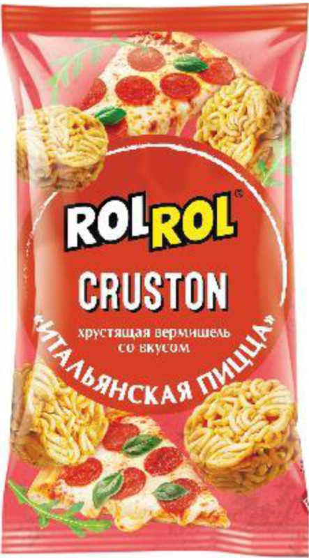 СНЭКИ CRUSTON ROLROL 60 хруст вермишель итальянская пицца 24шт(МВ)
