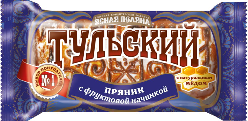 ПРЯНИКИ фас Тульский фрукт нач 130гр/24шт(ОК)