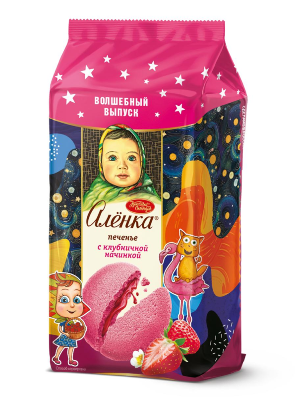 ПЕЧ фас Аленка сдоб клубничная нач 115гр/12шт(ОК)
