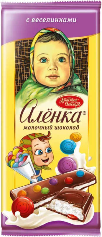 ШОК Аленка с веселинками 87гр/10шт(ОК)