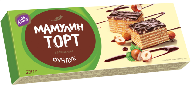 ТОРТ Мамулин фундук 230гр/12шт(КН)