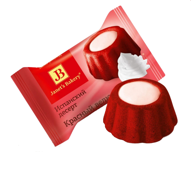 КОН десерт Janets Bakery испанский Красный велюр 6*0,5кг(СЛ)
