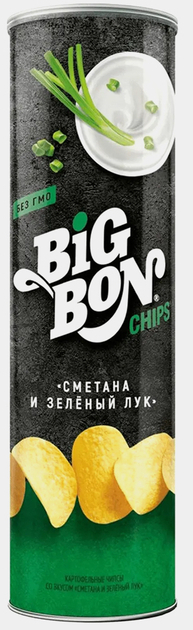ЧИПСЫ 130 сметана зел лук тубус 12шт(МВ)