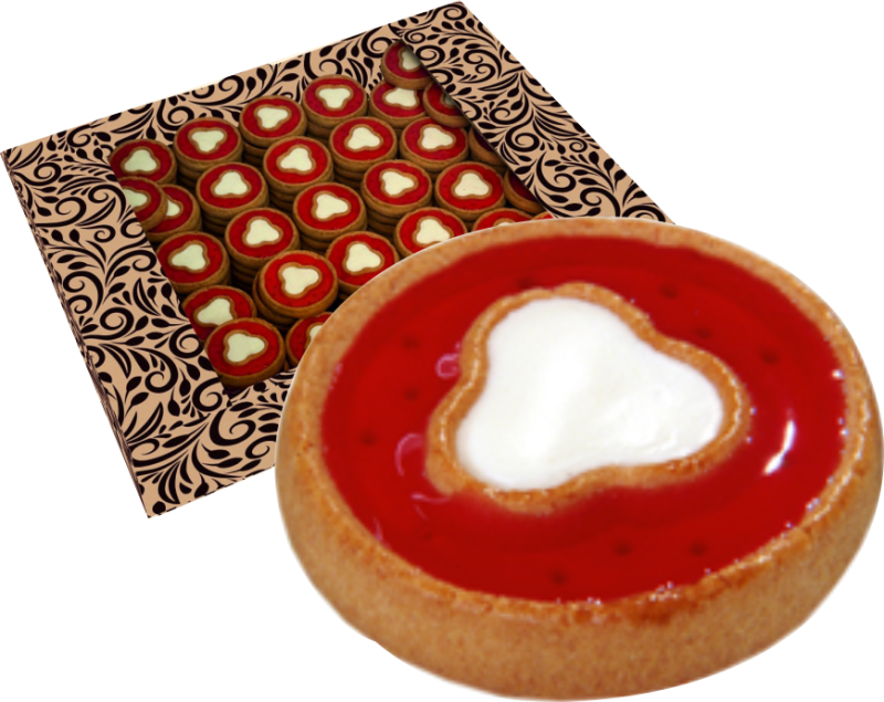 ПЕЧ фас Марли малина и сливки 850гр/4шт(ЛЗ)